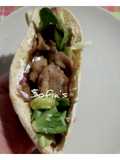 Homemade Pork Gyro in Cypriot Pita