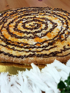 Una foto de Galleta gigante de naranja, mandarina y chocolate!!!