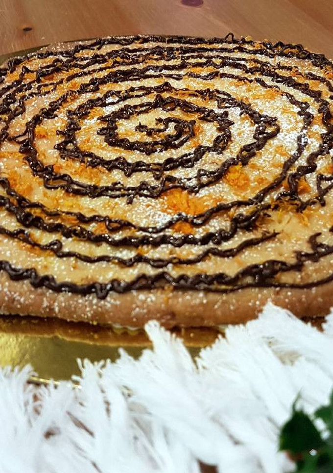 Una foto de Galleta gigante de naranja, mandarina y chocolate!!!