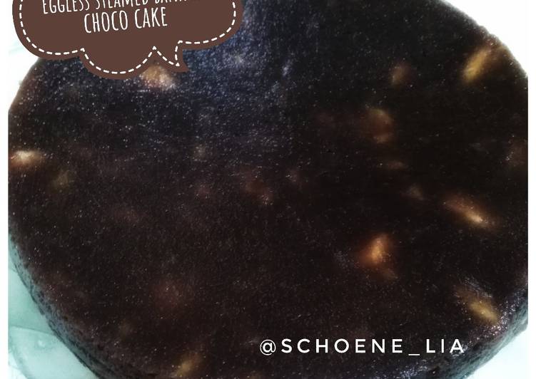 Eggless Steamed Banana Choco Cake