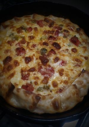 Una foto de Galette de jamón y queso