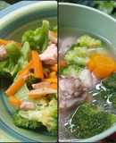 Dua Menu Ayam Brokoli Sederhana (versi tumis dan sop) dengan rasa Jamur