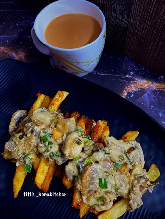 Recipe Cheesy Mushroom French Fries the So Delicious Appealing