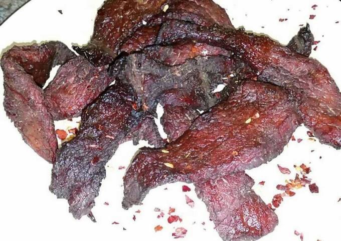 Steps to Prepare Ultimate Sweet and Spicy Beef Jerky for Healthy Recipe