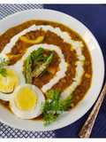 Moth dal egg tadka