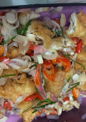 Foto resep Ayam sambel kecombrang