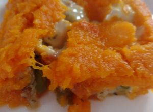 Una foto de Pastel de coreanito con verduras y pollo.! Rico y saludable
