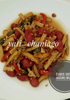 Foto resep Tumis Sosis Jagung Muda