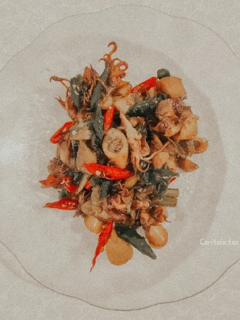 Cara Sederhana Menyiapkan Resep  Oseng Cumi Asin Pedas Manis yang Enak, Enak