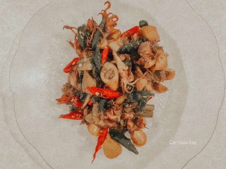 Cara Sederhana Menyiapkan Resep  Oseng Cumi Asin Pedas Manis yang Enak, Enak