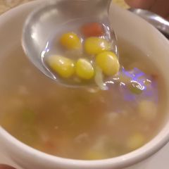 A picture of Sweet Corn soup.