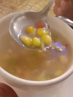 A picture of Sweet Corn soup.