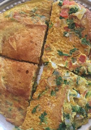 A picture of Vegetable Bread Omelette.