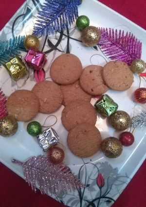 A picture of Almond and butter Cookies.