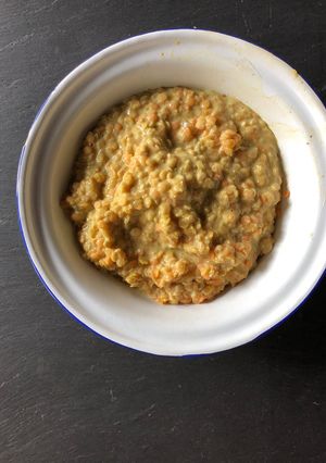 Une photo de Dhal aux lentilles Corail