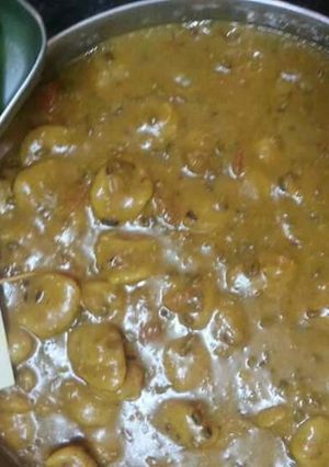 A picture of Green Moong daal dhokli.