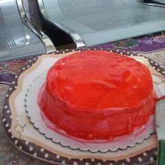 A picture of Chocolate gel cake.