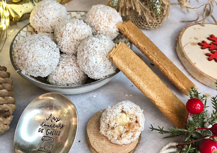 Le secret pour faire des recettes Truffes façon raffaelo sans chocolat parfait