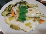 🐟Merluza con calabacín y surimi🐟