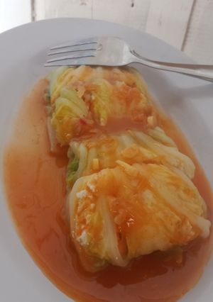 Foto resep Sawi Gulung Tahu (Menu Diet)