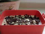 Tarta de galletas y chocolate blanco Tupperware