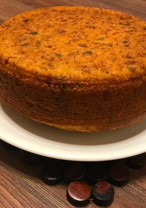 A picture of Eggless Pineapple Tutty-Fruity Cake (without condensed milk and butter).