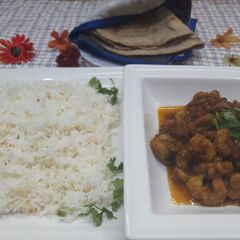 A picture of Prawn masala.