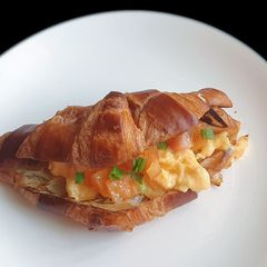 Scrambled Eggs Croissant-wich A picture of Scrambled Eggs Croissant-wich.