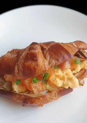 A picture of Scrambled Eggs Croissant-wich.