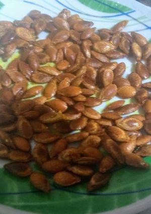 Una foto de Semillas de zapallo tostadas