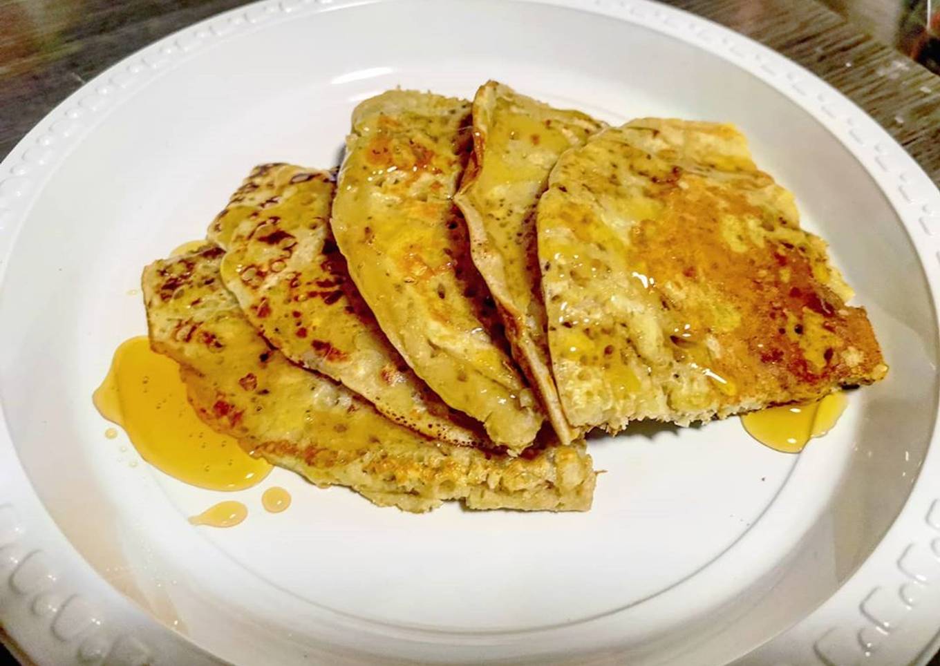 Crêpes de plátano, avena y miel 🥞