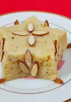 A picture of Almond Burfi.
