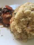 Risotto de quinoa con camarones (Quinotto)