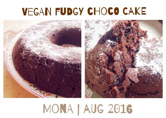 Langkah Mudah untuk Membuat Easy Vegan chocolate cake Anti Gagal