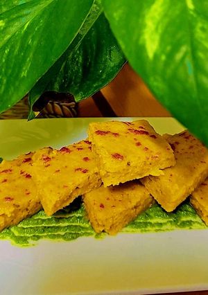 A picture of Green Garlic Mix Dal Dhokla.