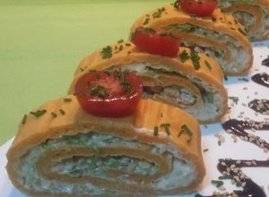 Foto principal de Brazo salado con crema de queso y nueces