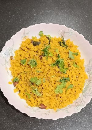 A picture of Peri peri poha.