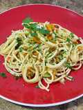 Spaghetti con calamares