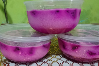 Cara Memasak 08. Puding Lapis santan buah naga Ekonomis Untuk Dijual
