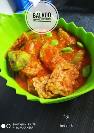 Foto resep Balado Terong, Pete, Tempe versi kesukaan anak anak saya