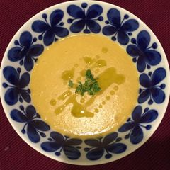A picture of Creamy Corn & Potato Potage (still healthy and light).