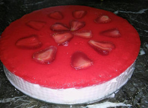 Una foto de Torta helada de yogur