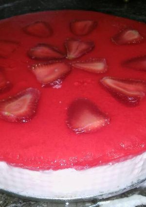 Una foto de Torta helada de yogur