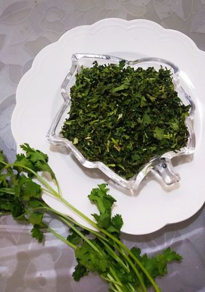 કોથમીર ની સુકવણી(Kothamir Sukavani Recipe In Gujarati) રેસીપી મુખ્ય ફોટો