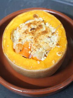 Una foto de Calabaza rellena