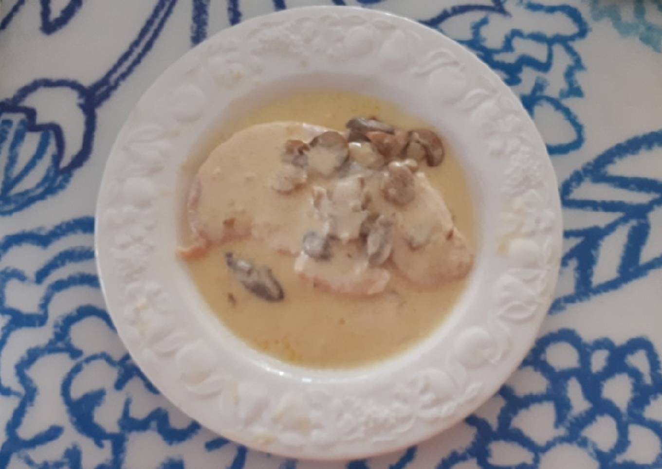 87. Filetes de pollo con champiñones
