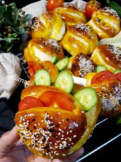 عکسی از دستور نان جیب دار solmaz