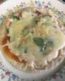 Pizza con tortilla de harina