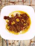 Chuleta en salsa de verduras