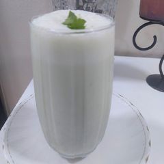 A picture of Mint and cumin seeds lassi.